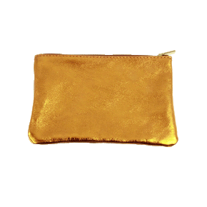 Metallic Leather Pouches