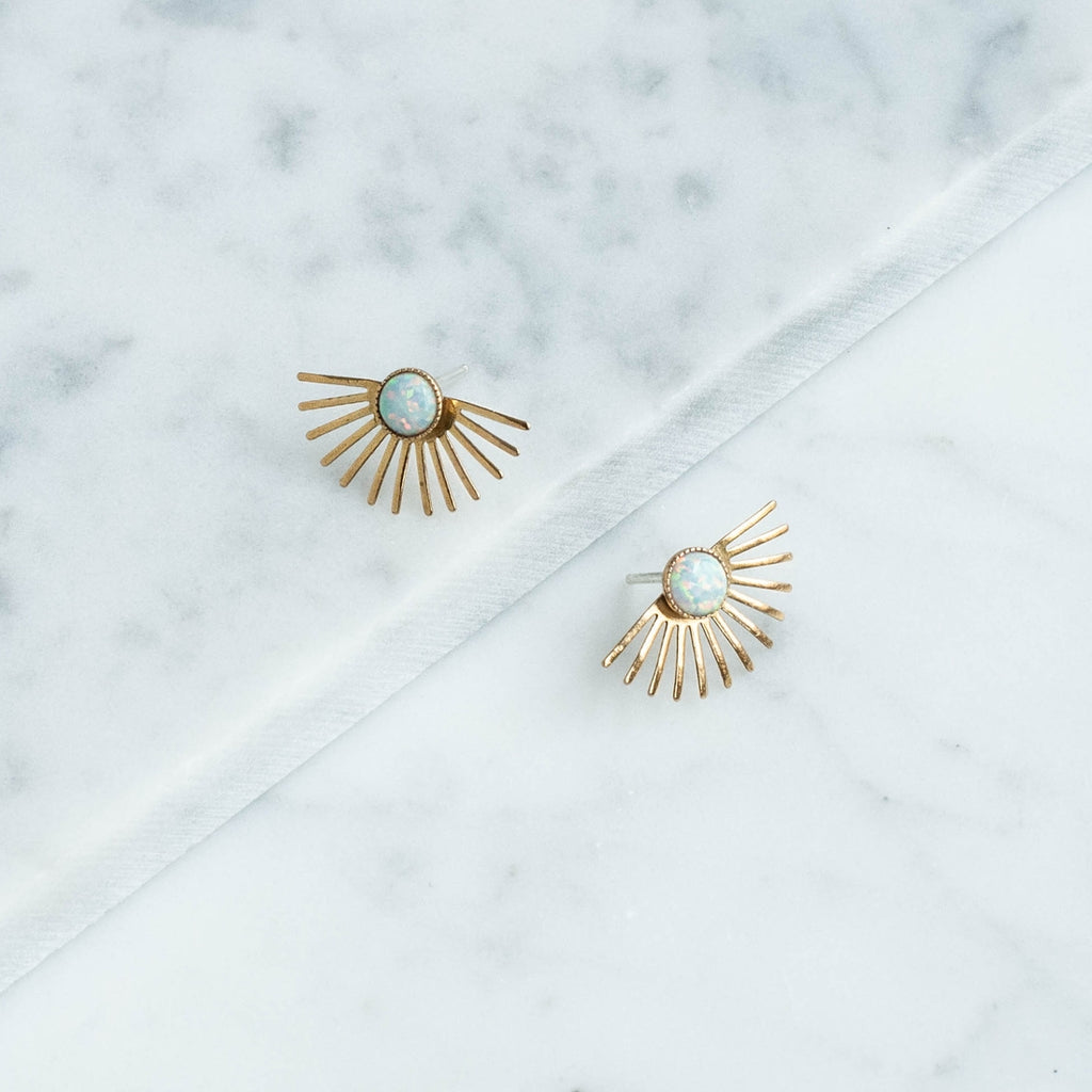 Opal Beam Studs