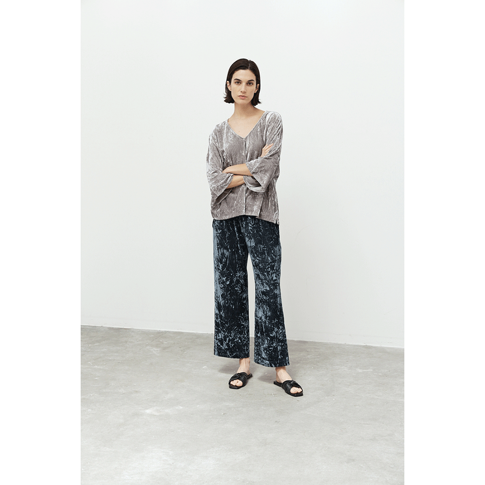 Straight Leg Velvet Pants