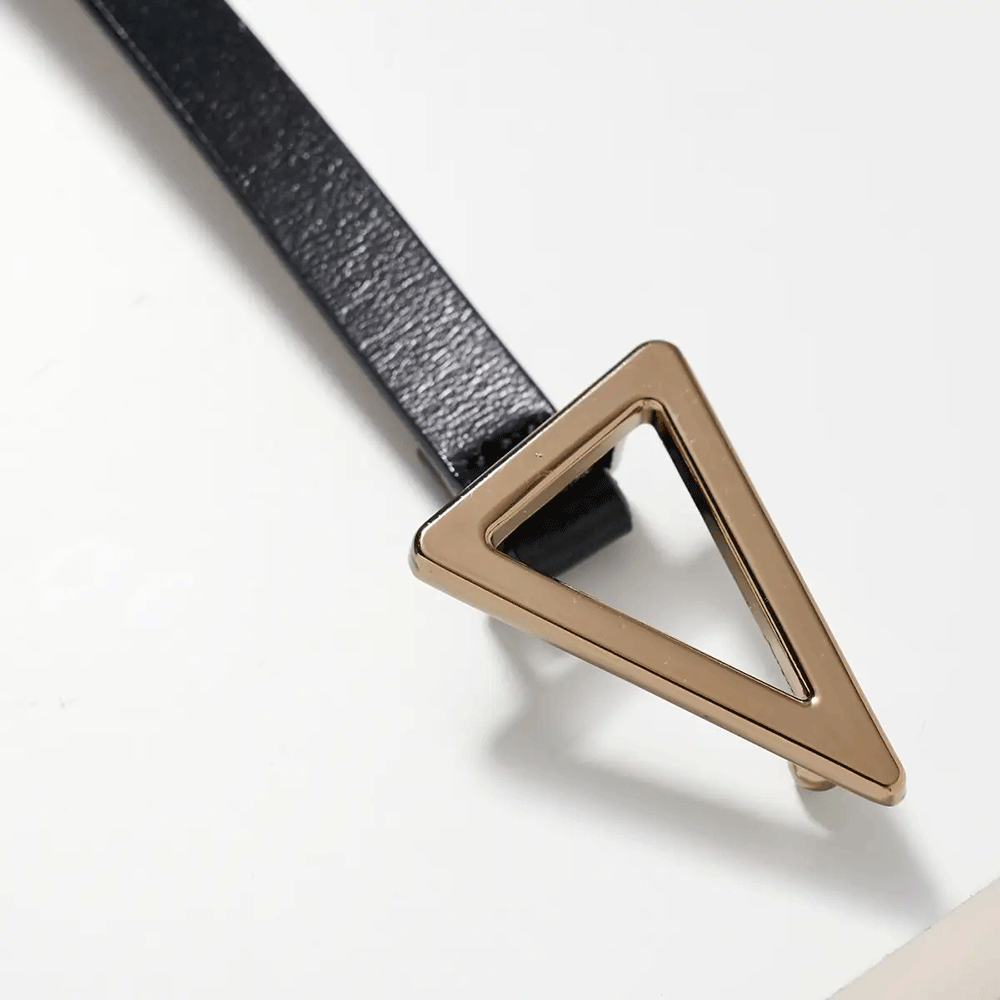 Metal Buckle Leather Belt