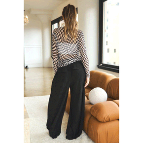 Checkerboard Printed Mesh Top