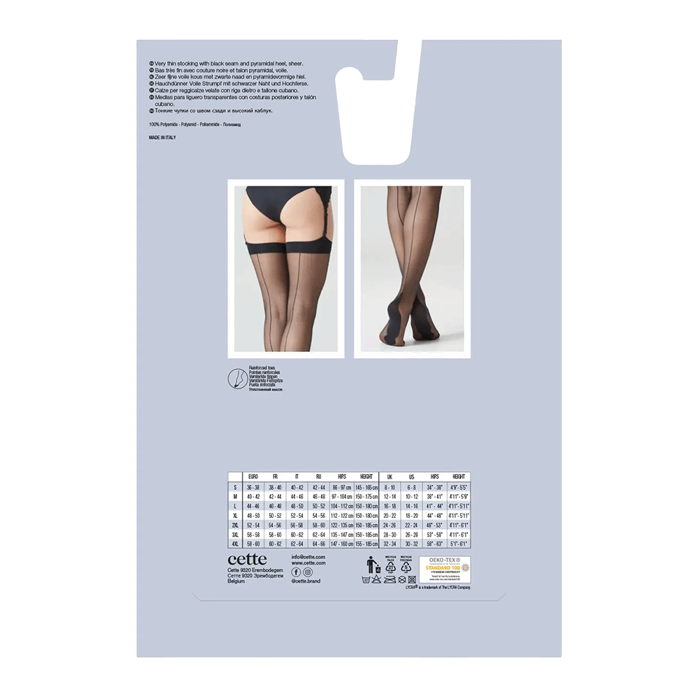 Seamed Thigh High Stockings
