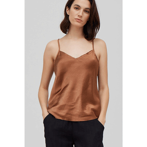 Raw Edge Satin Tank