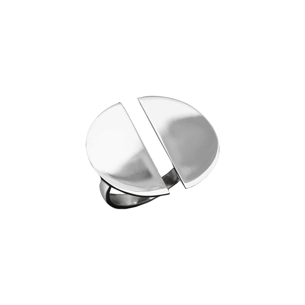 Silver Split Circle Ring