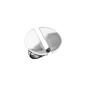 Silver Split Circle Ring