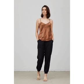 Raw Edge Satin Tank