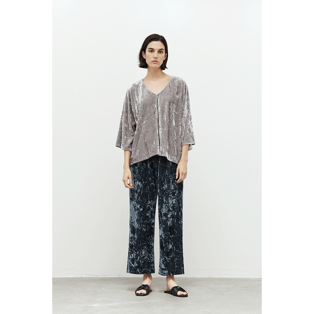 Straight Leg Velvet Pants