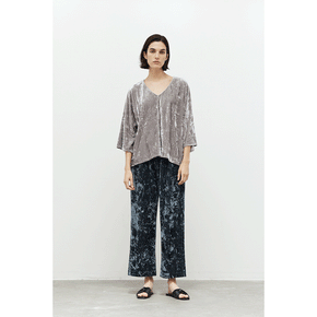 Straight Leg Velvet Pants