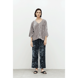 Straight Leg Velvet Pants