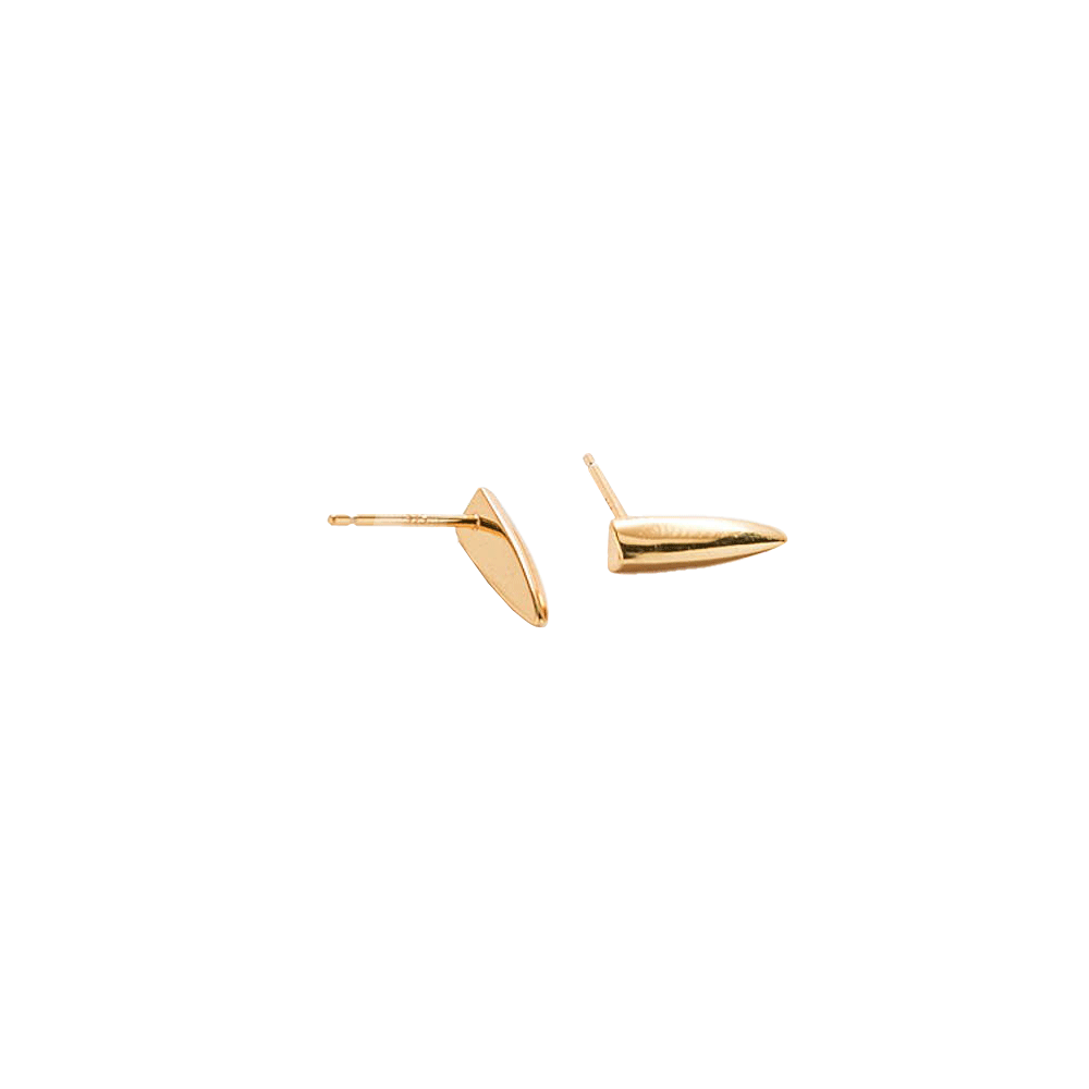 Gold Claw Stud Earrings