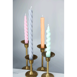Long Spiral Taper Candles