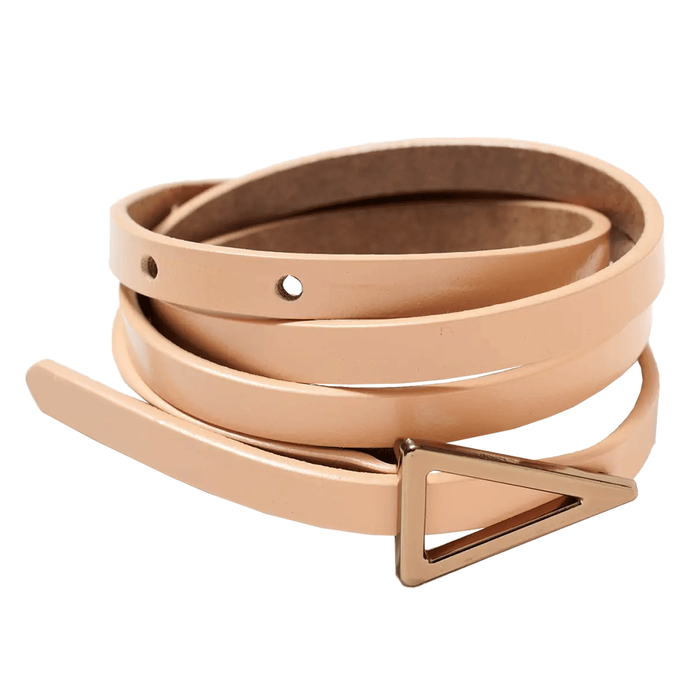 Metal Buckle Leather Belt