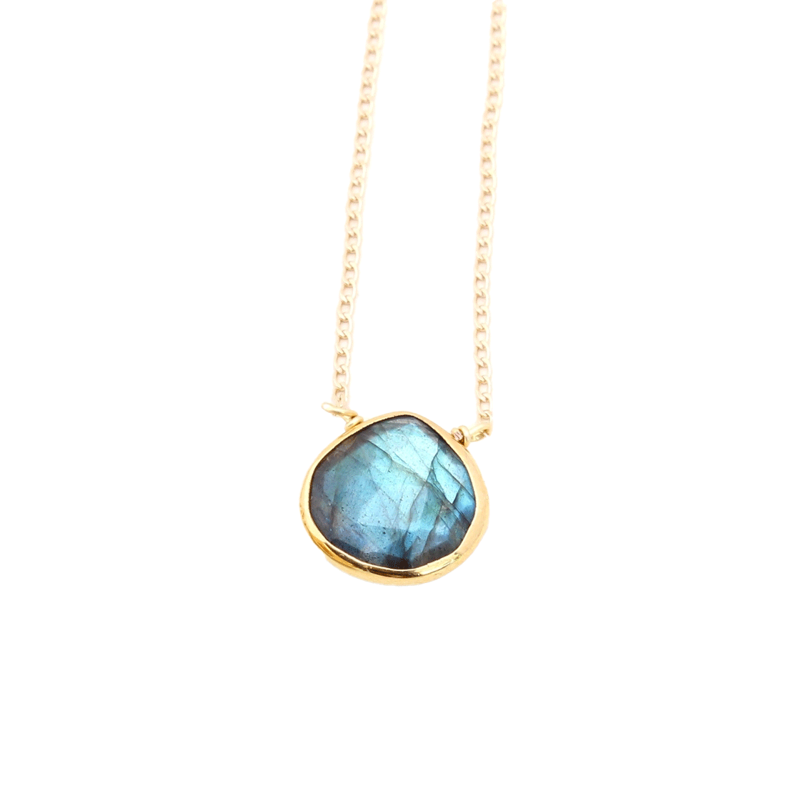 Labradorite Teardrop Necklace