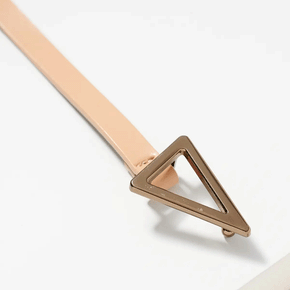 Metal Buckle Leather Belt