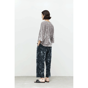 Straight Leg Velvet Pants