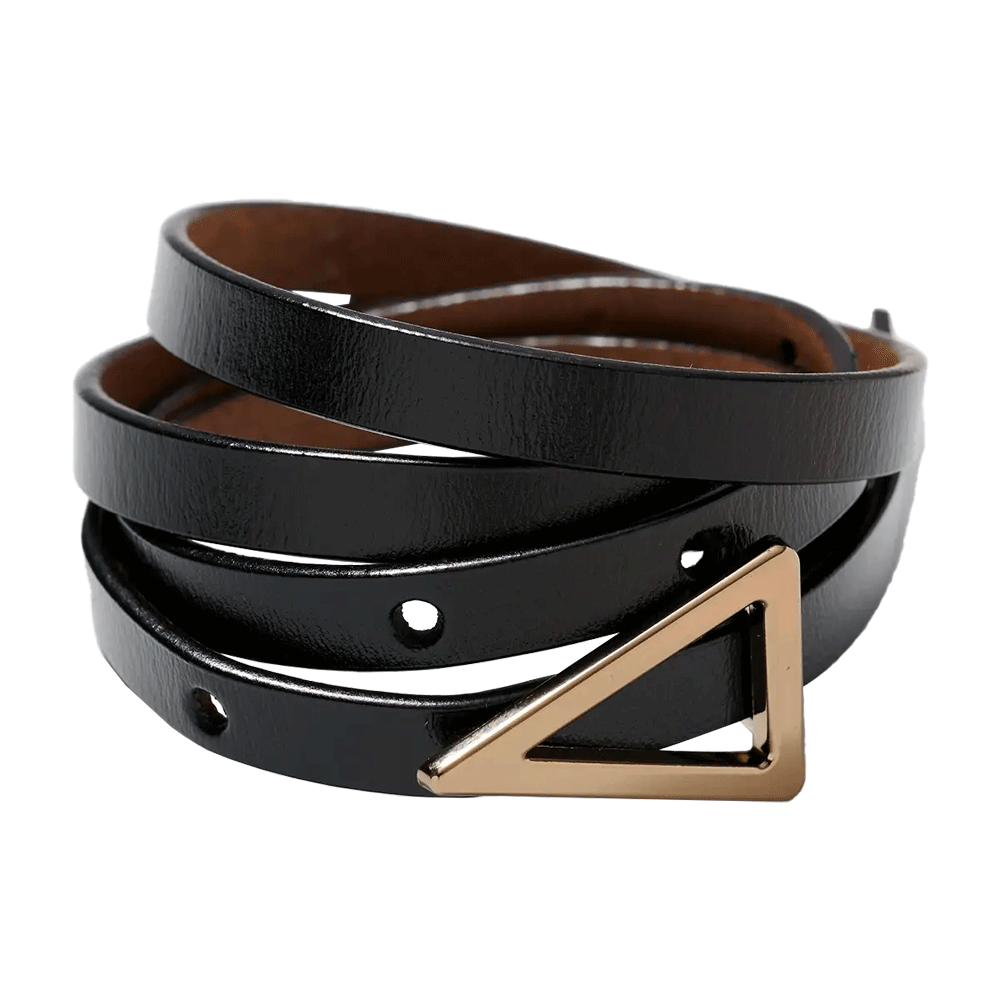 Metal Buckle Leather Belt