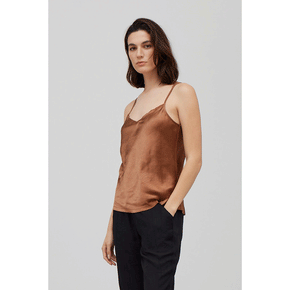 Raw Edge Satin Tank