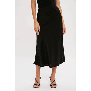 Satin Midi Skirt