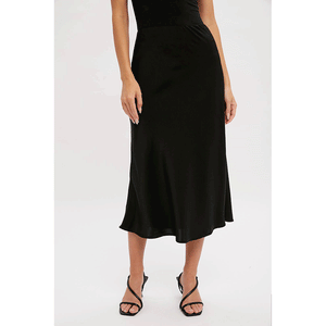 Satin Midi Skirt