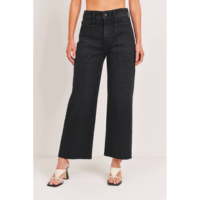 High Rise Utility Wide Leg Jeans