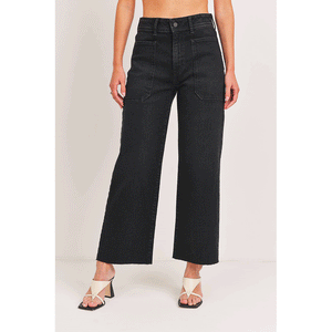 High Rise Utility Wide Leg Jeans