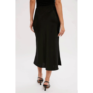 Satin Midi Skirt