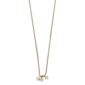 Dainty Opal Charm Necklace