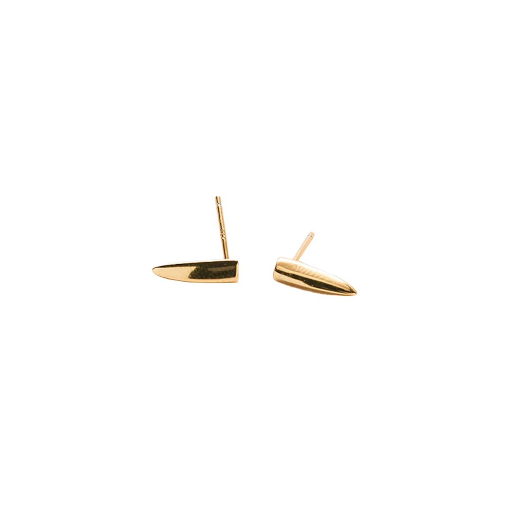 Gold Claw Stud Earrings