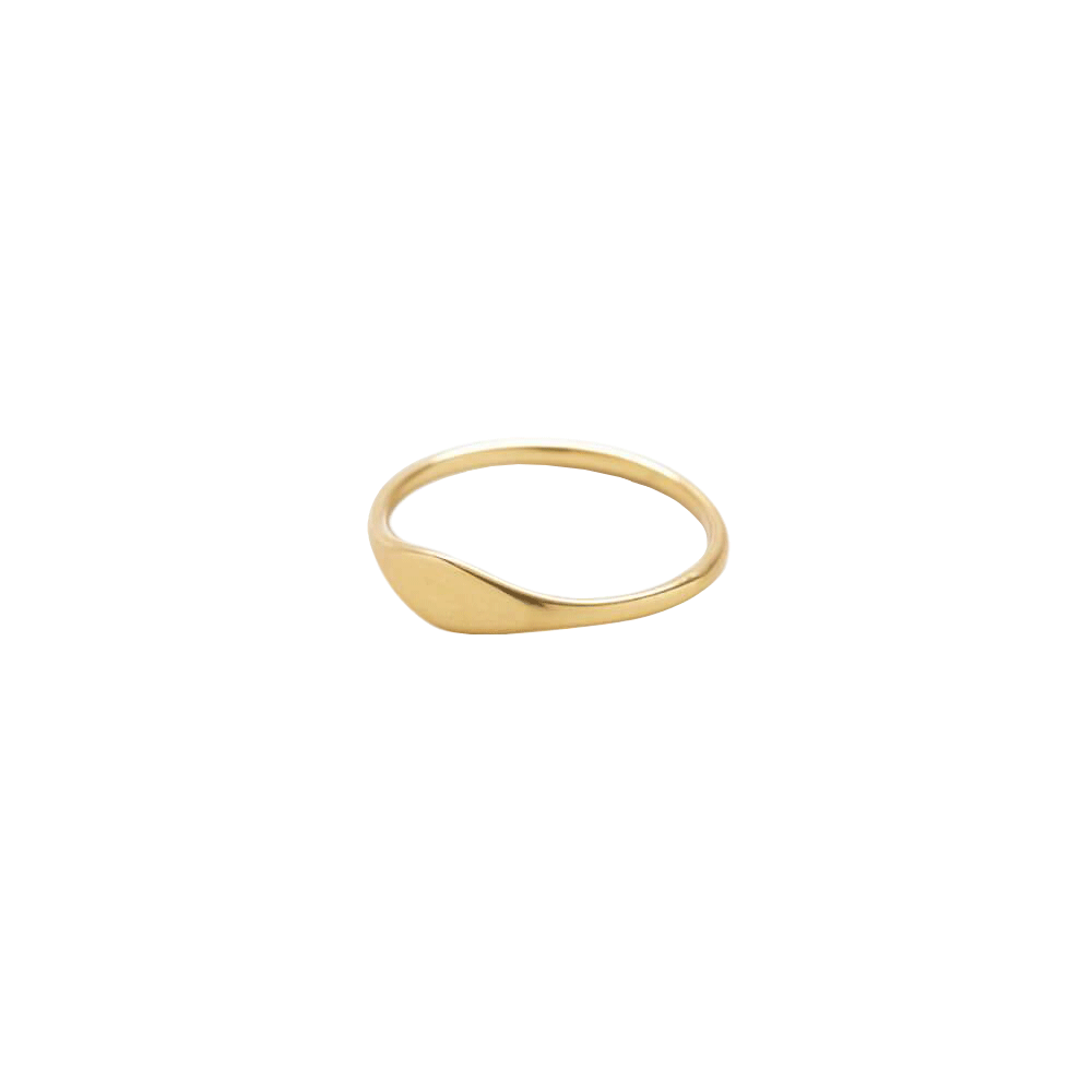 Gold Mini Signet Ring