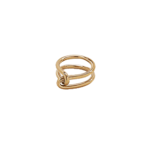 Gold Double Knot Ring