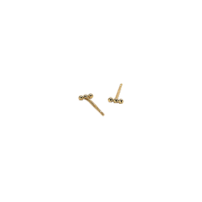 Mini Beaded Bar Earrings