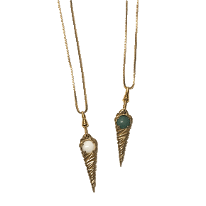 Twisted Brass Pendant