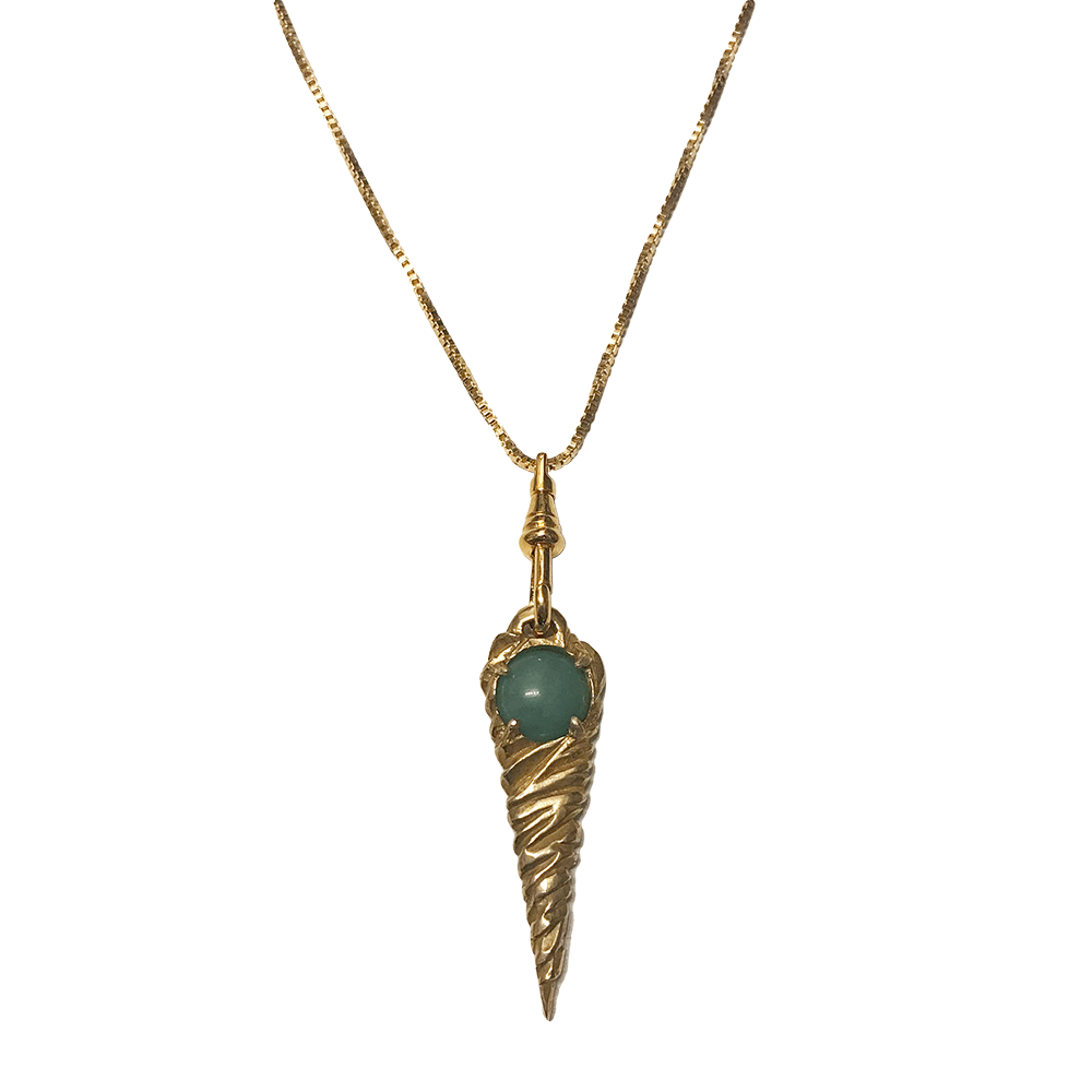 Twisted Brass Pendant