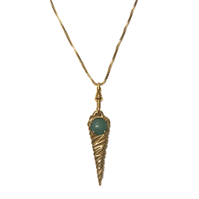 Twisted Brass Pendant