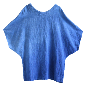 Blue Ombre Linen Dress