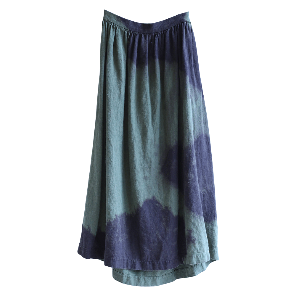 Camo Linen Skirt