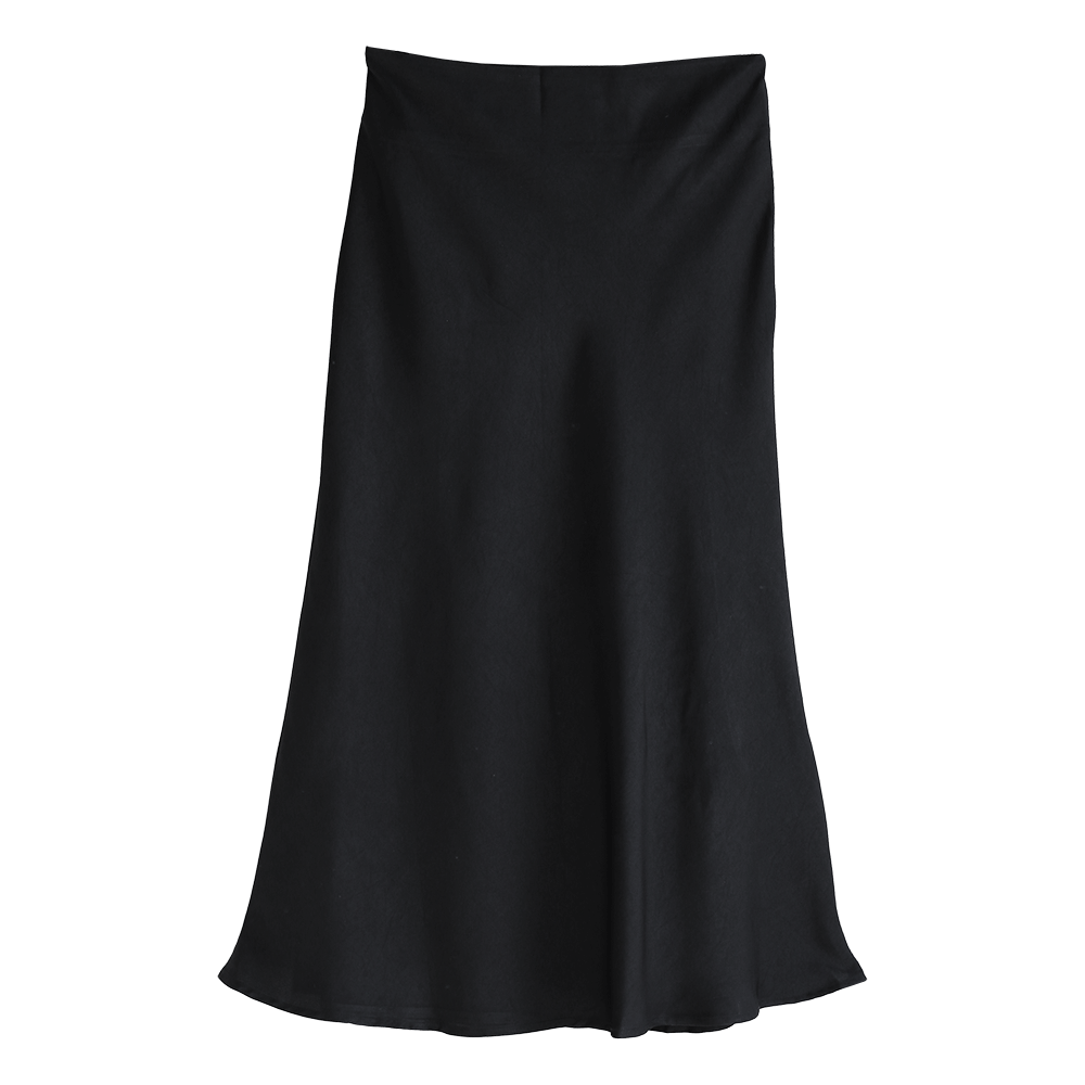 Satin Midi Skirt