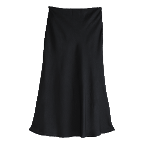 Satin Midi Skirt