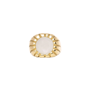 Brass Morella Ring with Moonstone