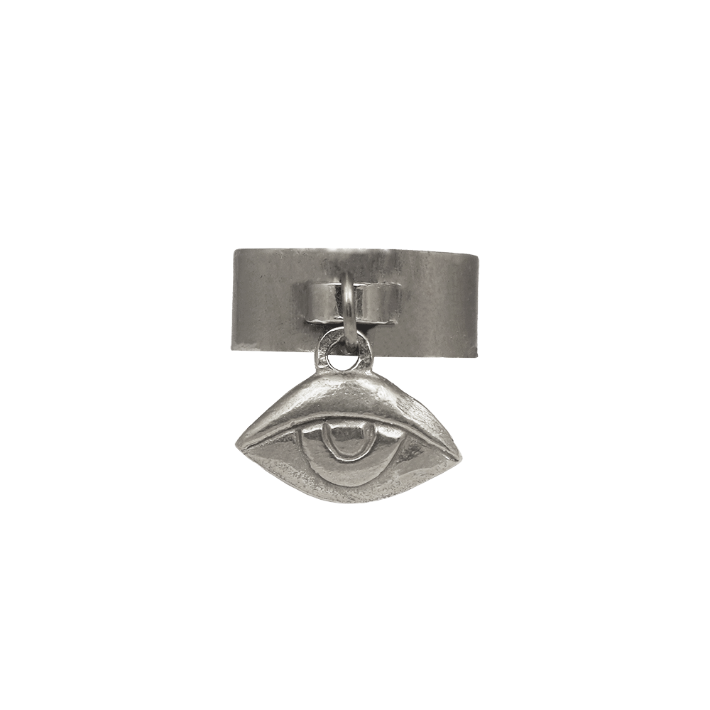 Silver Eye Charm Ring