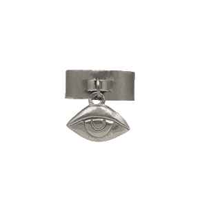 Silver Eye Charm Ring