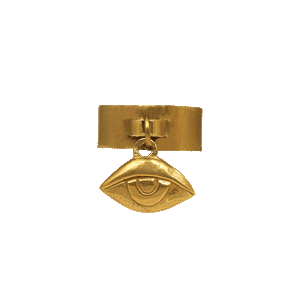 Brass Eye Charm Ring