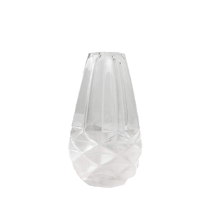 Faceted Frosted Vase