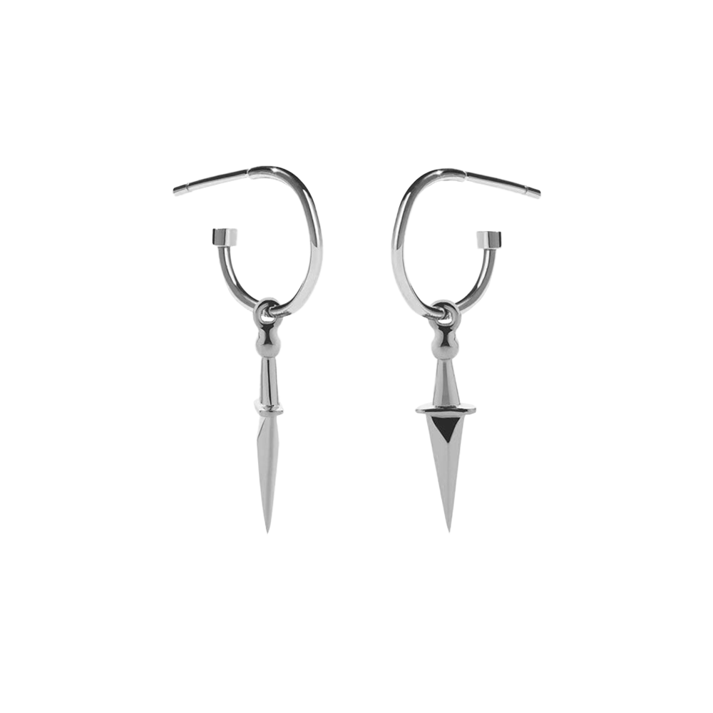Dagger Signature Hoop Earrings