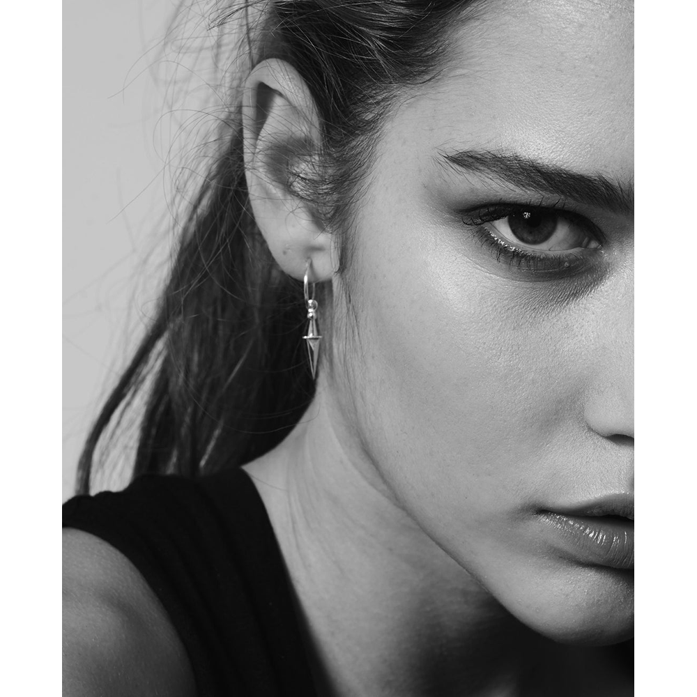 Dagger Signature Hoop Earrings