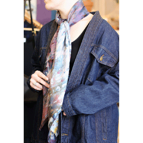 Ice Dyed Silk Scarf