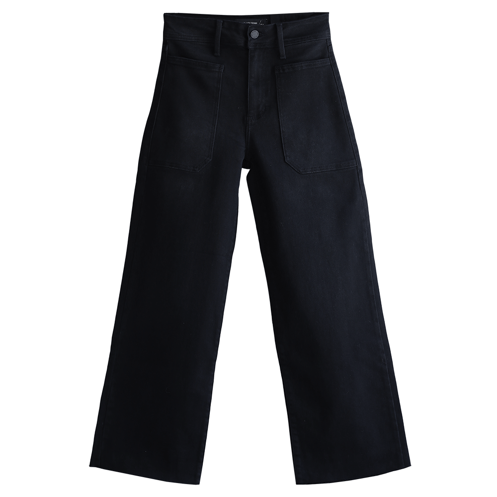 High Rise Utility Wide Leg Jeans