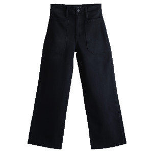 High Rise Utility Wide Leg Jeans