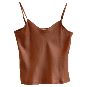 Raw Edge Satin Tank