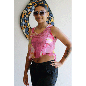 Vintage Pink Fari Top